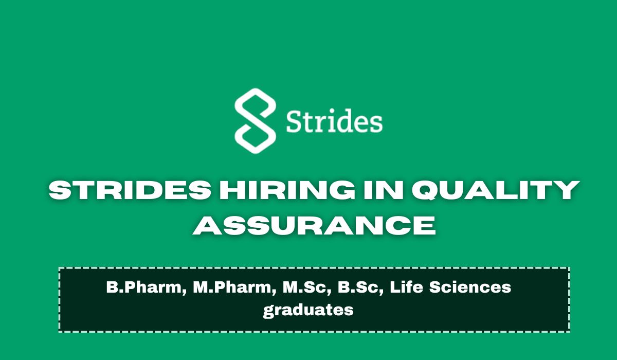 Strides Hiring in Quality Assurance