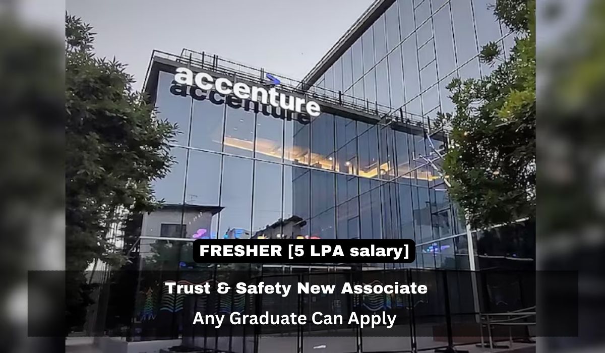 Accenture Hiring Freshers any Graduate Can Apply [5 LPA]
