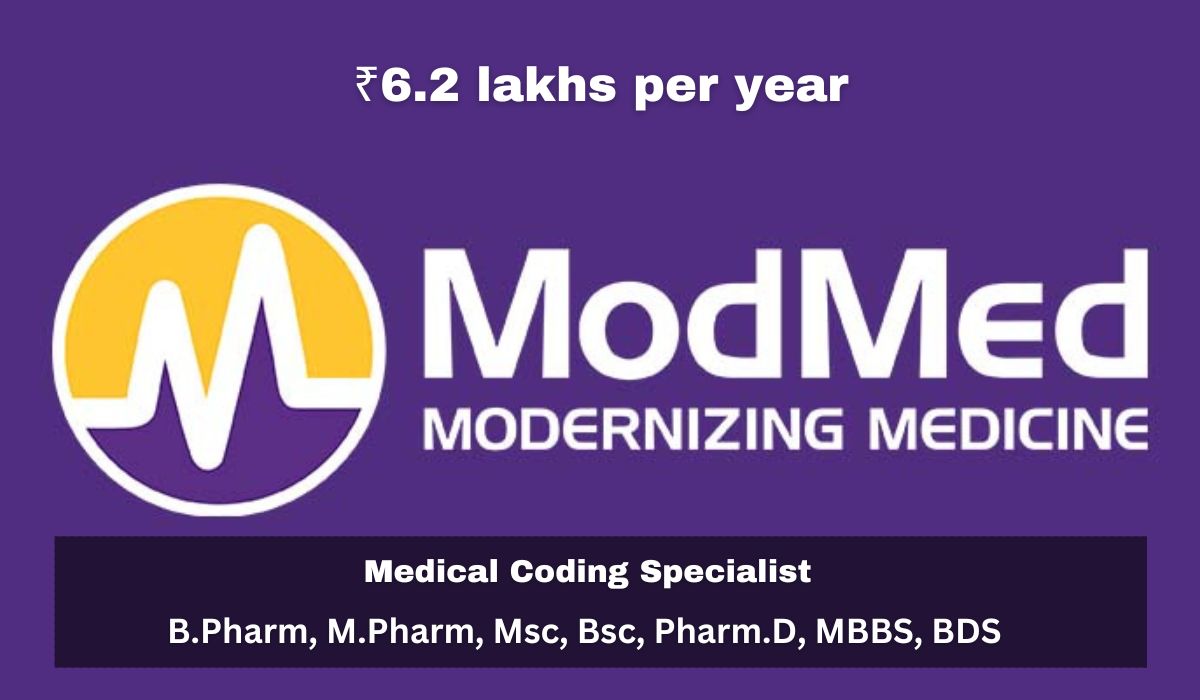 Modernizing Medicine Hiring Medical Coding Specialist [ ₹6.2 lakhs per year]