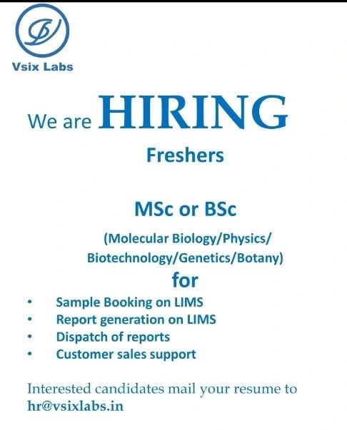 Vsix Labs Hiring for Freshers Vsix Labs Hiring for Freshers