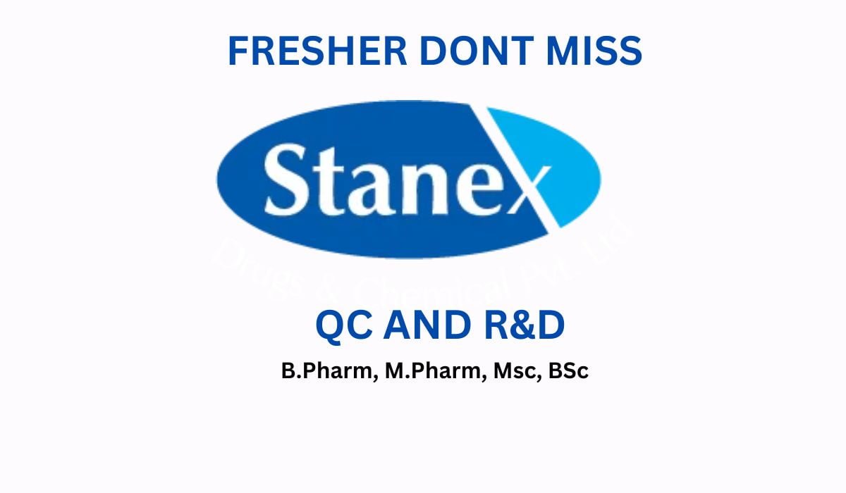 Stanex Hiring Freshers For R&D And QC
