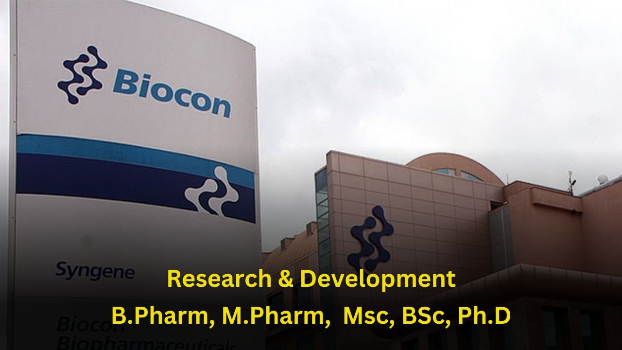 Biocon Biologics Hiring In Research And Development