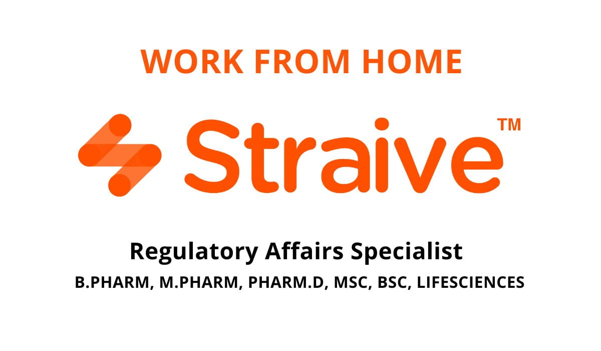Work From Home | Straive Hiring Regulatory Affairs Specialist