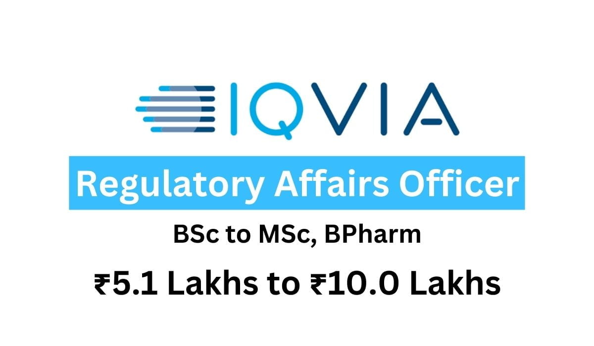IQVIA Hiring Regulatory Affairs Officer