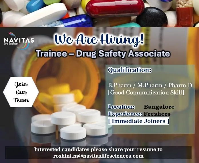 Navitas Life Sciences Hiring for Pharmacovigilance | Freshers Navitas Life Sciences Hiring for Pharmacovigilance | Freshers