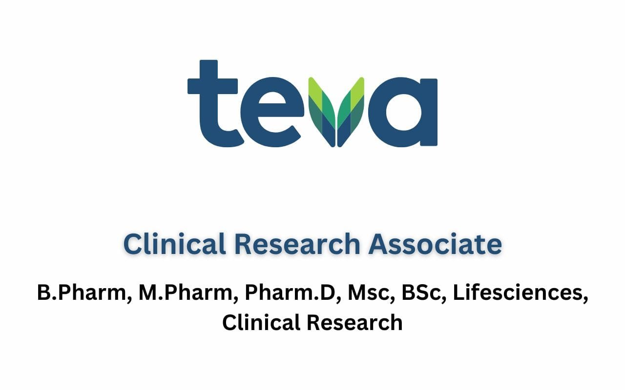 Teva Pharmaceuticals Hiring Clinical Research associate
