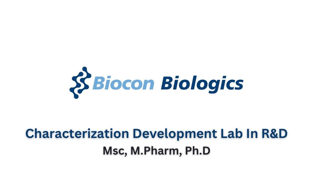 Biocon Biologics Hiring in R&D