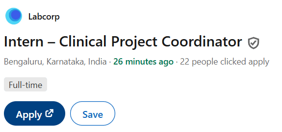 Freshers | Labcorp Hiring Clinical Project Coordinator Intern Freshers | Labcorp Hiring Clinical Project Coordinator Intern