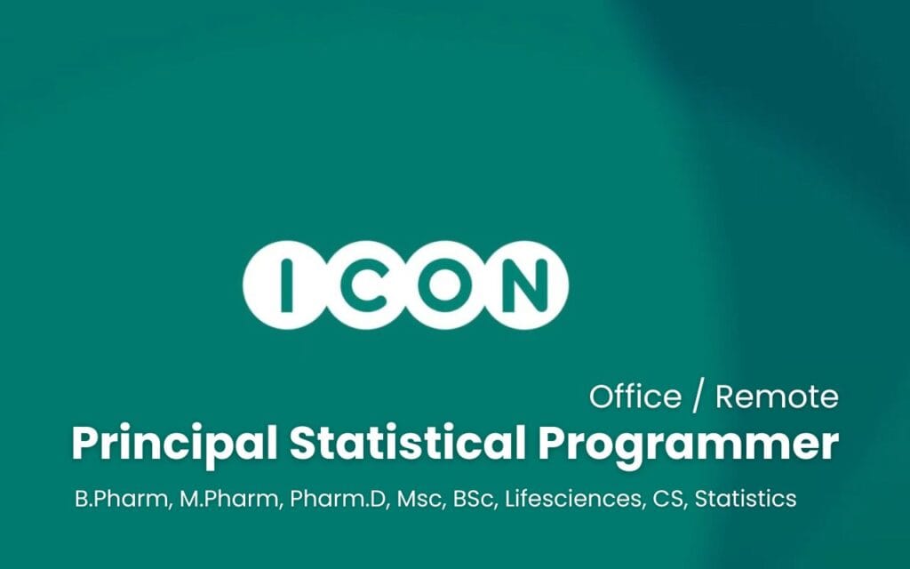 Icon Plc Hiring Principal Statistical Programmer (SAS) Icon Plc Hiring Principal Statistical Programmer (SAS)