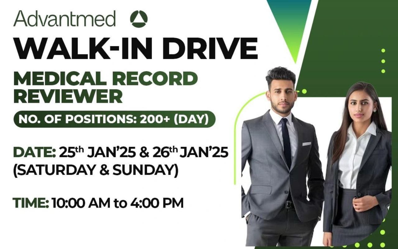 Advantmed Hiring freshers as Medical Record Reviewer