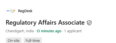 Regdesk Hiring Freshers in Regulatory Affairs Regdesk Hiring Freshers in Regulatory Affairs