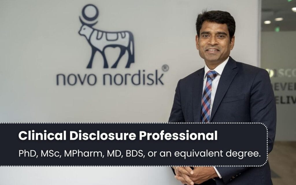 Opportunity at Novo Nordisk as Clinical Disclosure Professional Opportunity at Novo Nordisk as Clinical Disclosure Professional