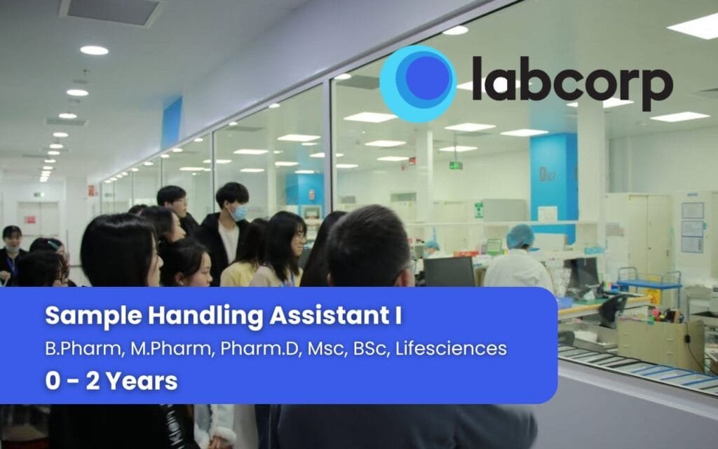 Labcorp Hiring Freshers As Sample Handling Assistant I