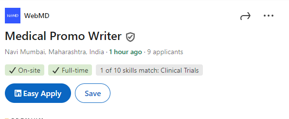 Medical Promo Writer Job at WebMD Medical Promo Writer Job at WebMD