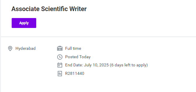 Sanofi Hiring For Associate Scientific Writer Sanofi Hiring For Associate Scientific Writer