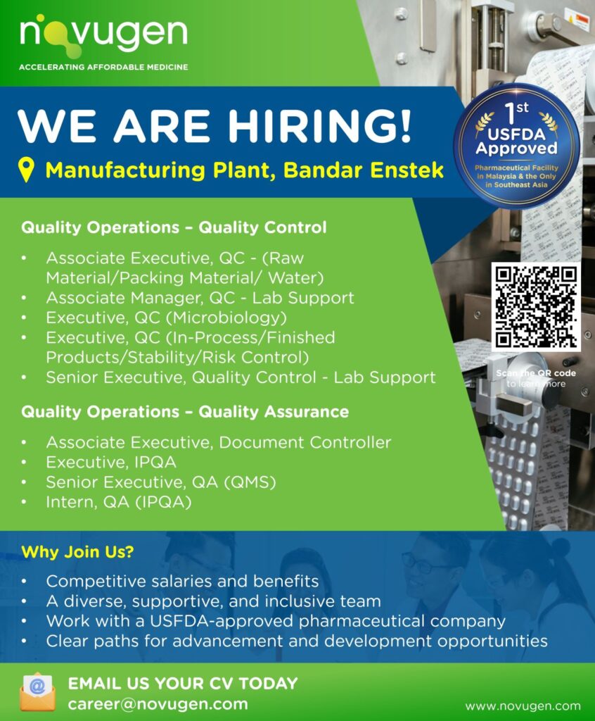 Novugen Hiring for Quality Control & Quality Assurance Novugen Hiring for Quality Control & Quality Assurance