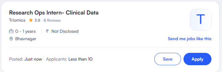 Paid Clinical Data Internship at Triomics | Remote Work | Stipend ₹10k Paid Clinical Data Internship at Triomics | Remote Work | Stipend ₹10k