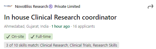 Clinical Research Coordinator – NovoBliss Hiring Now! Clinical Research Coordinator – NovoBliss Hiring Now!