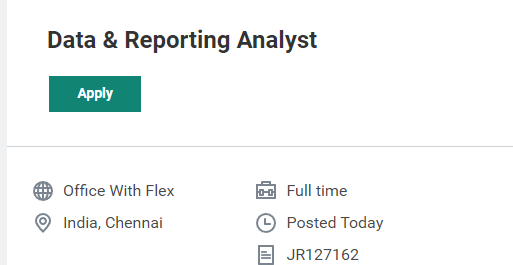 Data & Reporting Analyst Job at ICON plc Data & Reporting Analyst Job at ICON plc