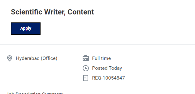 Scientific Writer Entry Level Role at Novartis Scientific Writer Entry Level Role at Novartis