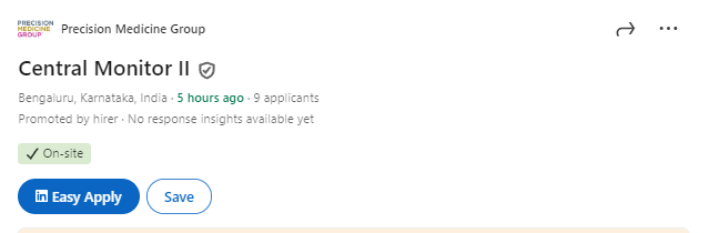 Precision Medicine Group Careers Central Monitoring in Clincial Research Precision Medicine Group Careers Central Monitoring in Clincial Research
