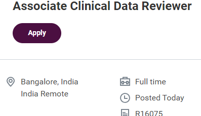 WFH Associate Clinical Data Reviewer at Bioclinica WFH Associate Clinical Data Reviewer at Bioclinica