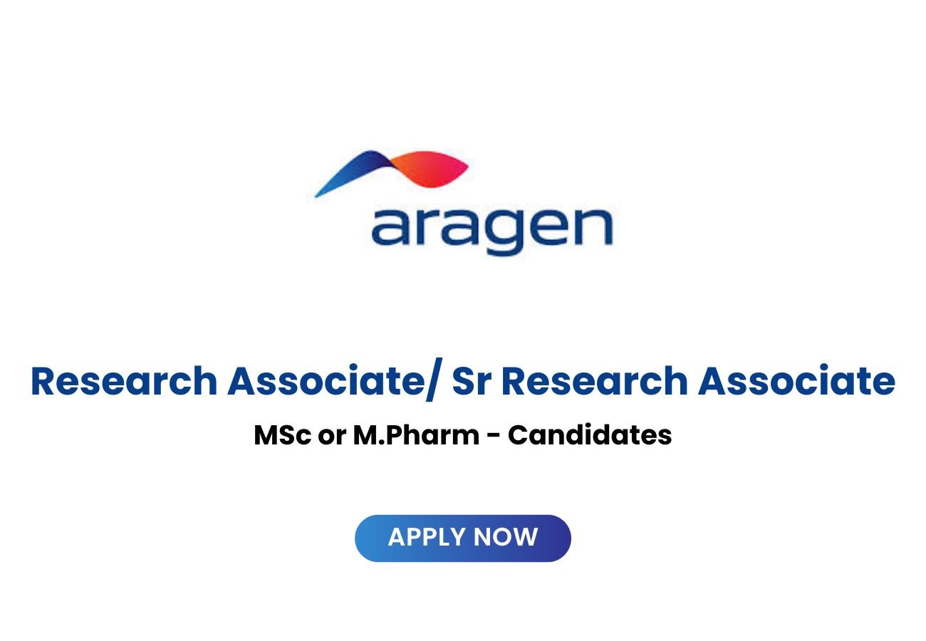 Walk-In Drive at Aragen Life Sciences: Research Associate/Senior ...