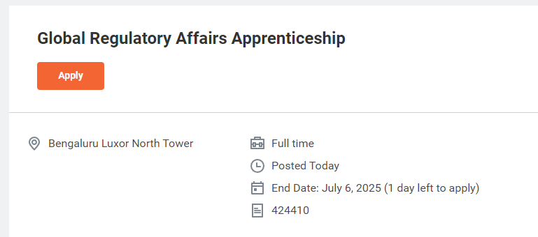 GSK Global Regulatory Affairs Apprenticeship 2025 GSK Global Regulatory Affairs Apprenticeship 2025