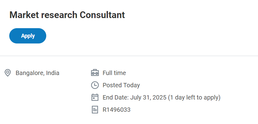 Market Research Consultant Job at IQVIA Market Research Consultant Job at IQVIA