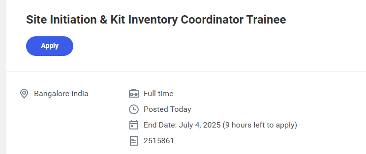 Site Initiation & Kit Inventory Coordinator Trainee – Labcorp Site Initiation & Kit Inventory Coordinator Trainee – Labcorp