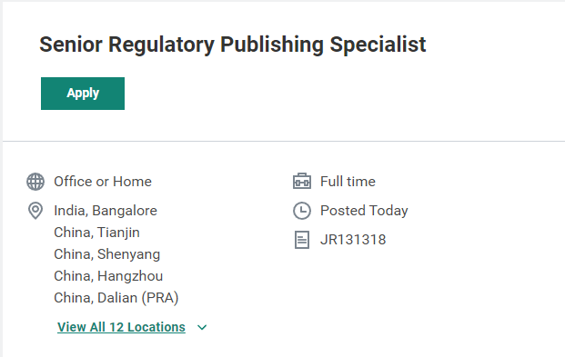 Regulatory Operations & Publishing Jobs at ICON plc – Remote/Home-Based Regulatory Operations & Publishing Jobs at ICON plc – Remote/Home-Based
