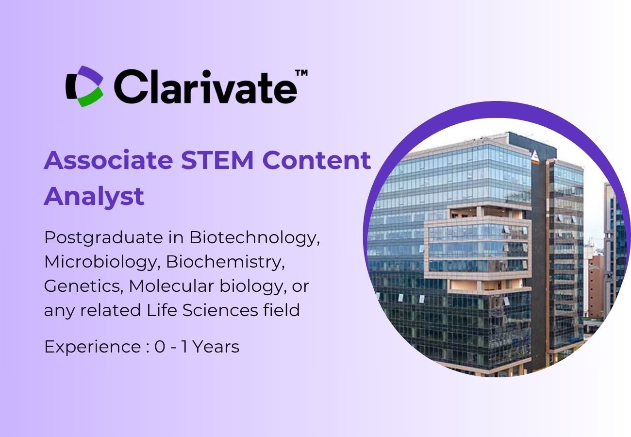 Associate STEM Content Analyst Job – Life Sciences | Clarivate
