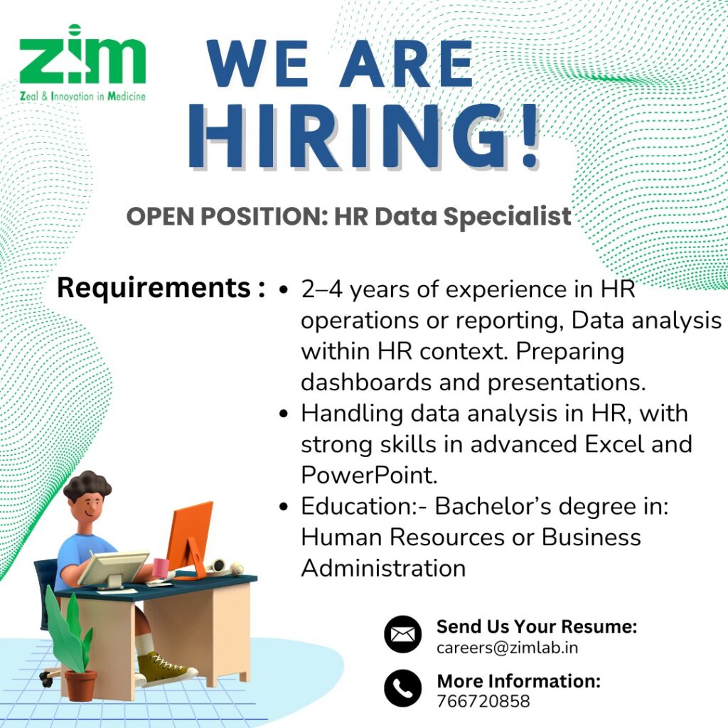 HR Data Specialist Job Opening at ZIM Laboratories– Apply Now! HR Data Specialist Job Opening at ZIM Laboratories– Apply Now!