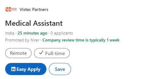 Clinical Support Executive Job at Vistec Partners Clinical Support Executive Job at Vistec Partners