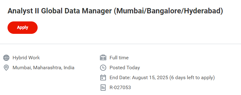 J&J Hiring for Clinical Data Management Openings in Mumbai, Bangalore, Hyderabad J&J Hiring for Clinical Data Management Openings in Mumbai, Bangalore, Hyderabad