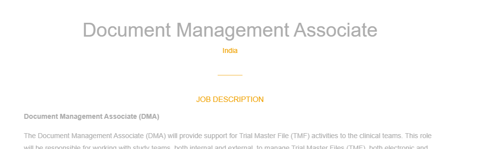 Trial Master File (TMF) – Document Management Associate – Apply Now | Novotech CRO Trial Master File (TMF) – Document Management Associate – Apply Now | Novotech CRO