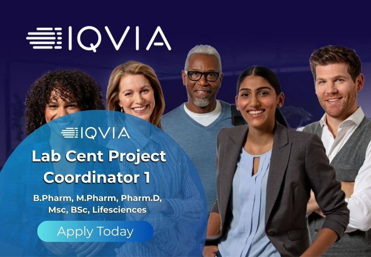 IQVIA Hiring Freshers For Lab Cent Project Coordinator 1 in Clinical ...