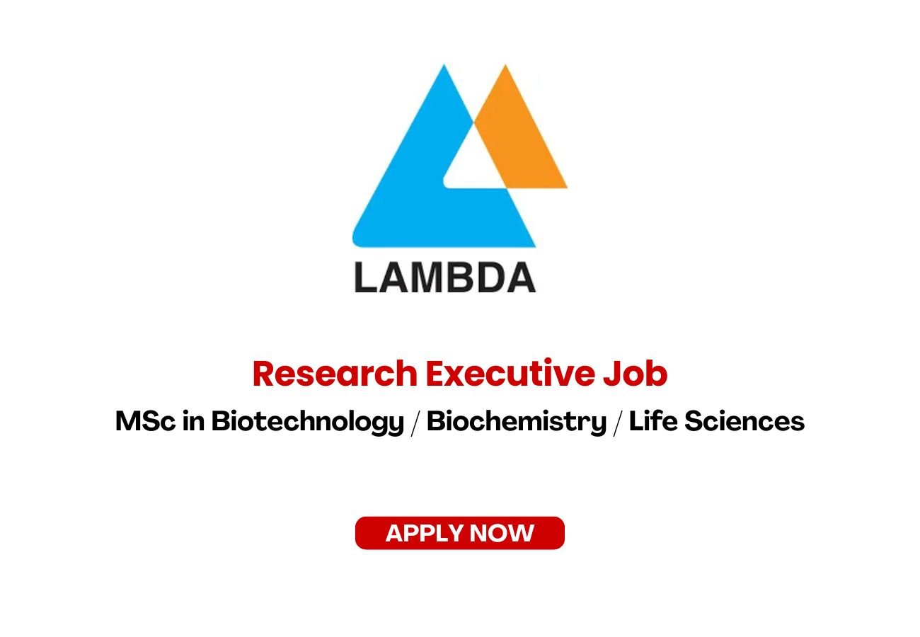 Lambda Therapeutic Research is Hiring for Research Executive Job