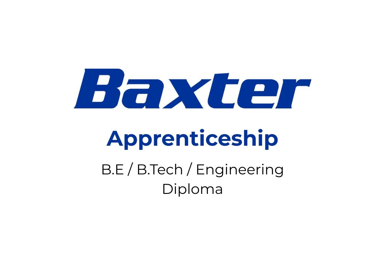 Baxter Apprenticeship 2026: Freshers Apply Now
