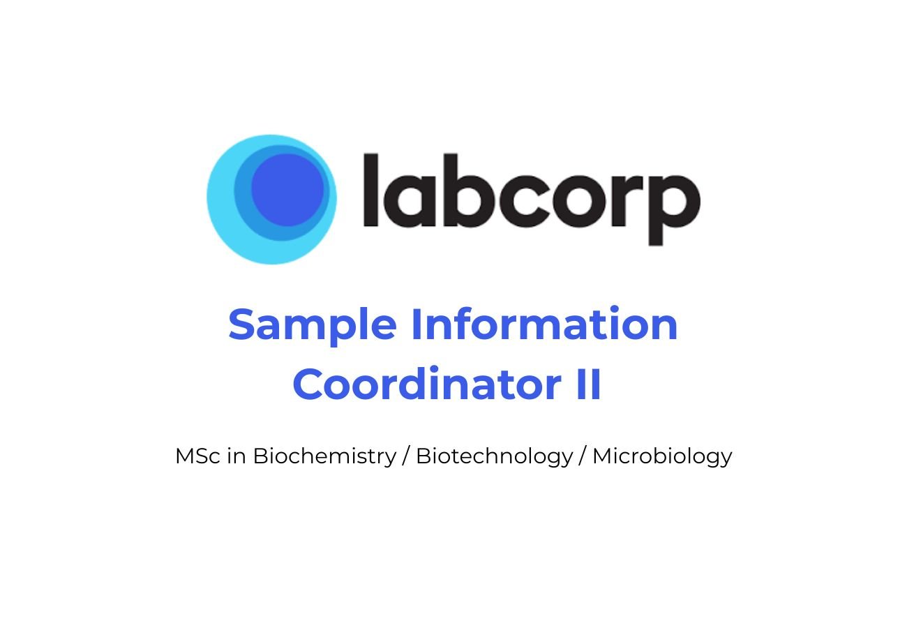 Labcorp Hiring Sample Information Coordinator