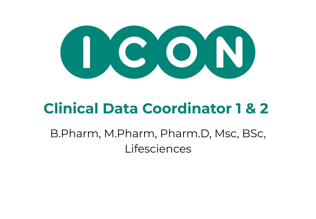 Clinical Data Coordinator 1 & 2 Jobs at ICON plc