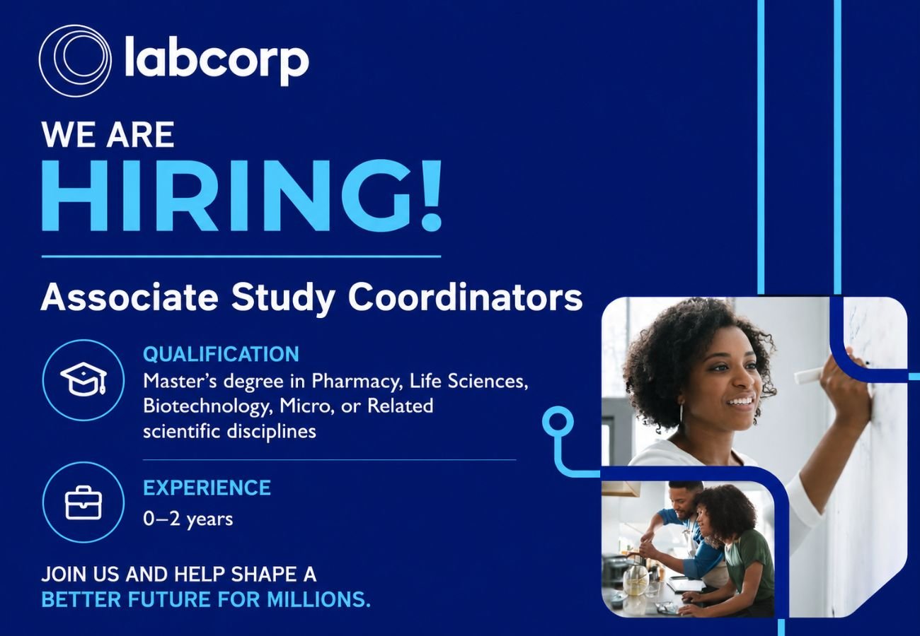 Labcorp Hiring Associate Study Coordinator | Freshers
