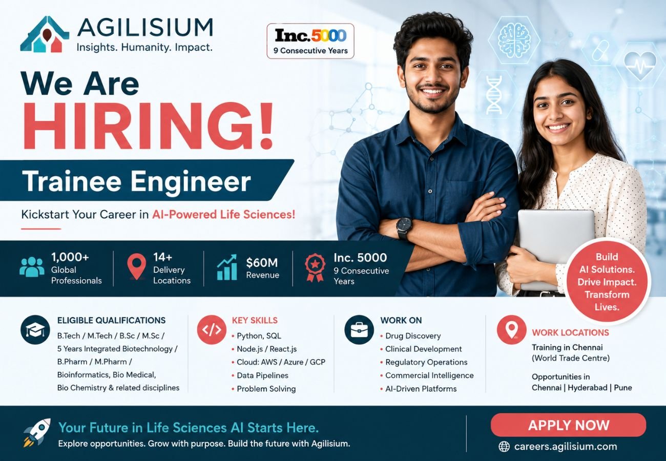 Agilisium Trainee Engineer Jobs | Freshers