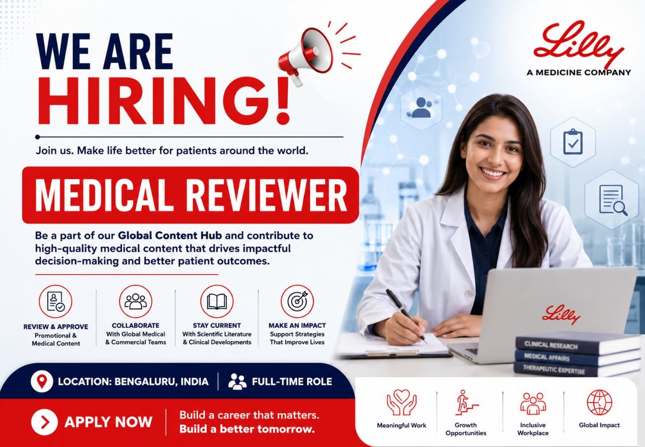 Eli Lilly Hiring for Medical Reviewer