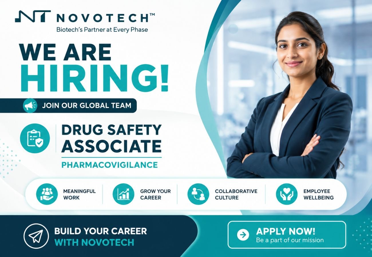 Novotech Hiring for Drug Safety Associate | Pharmacovigilance