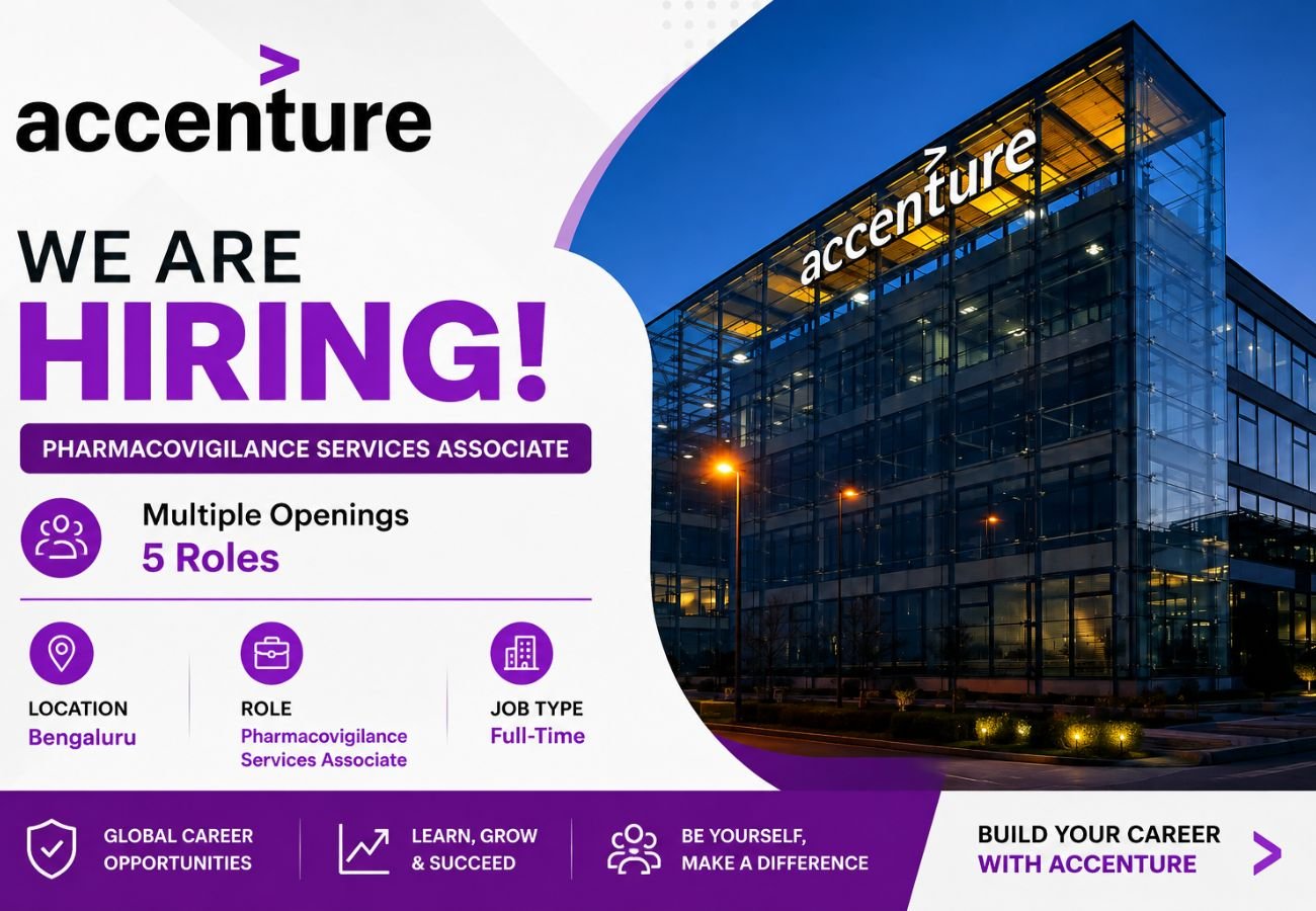 Accenture Hiring for Drug Safety Associates (5 Openings ...
