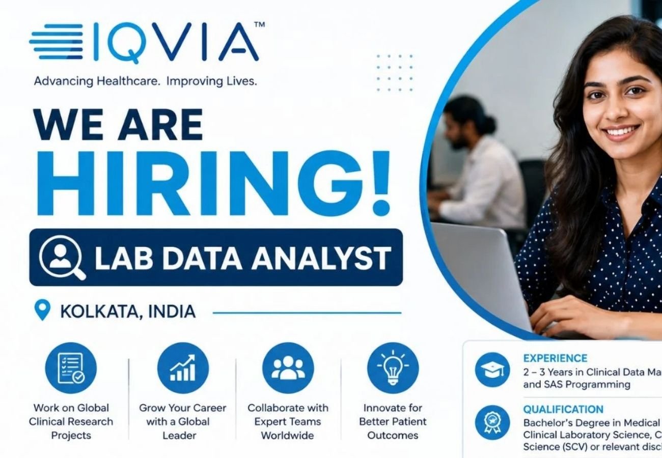 Lab Data IQVIA Hiring Lab Data Analyst