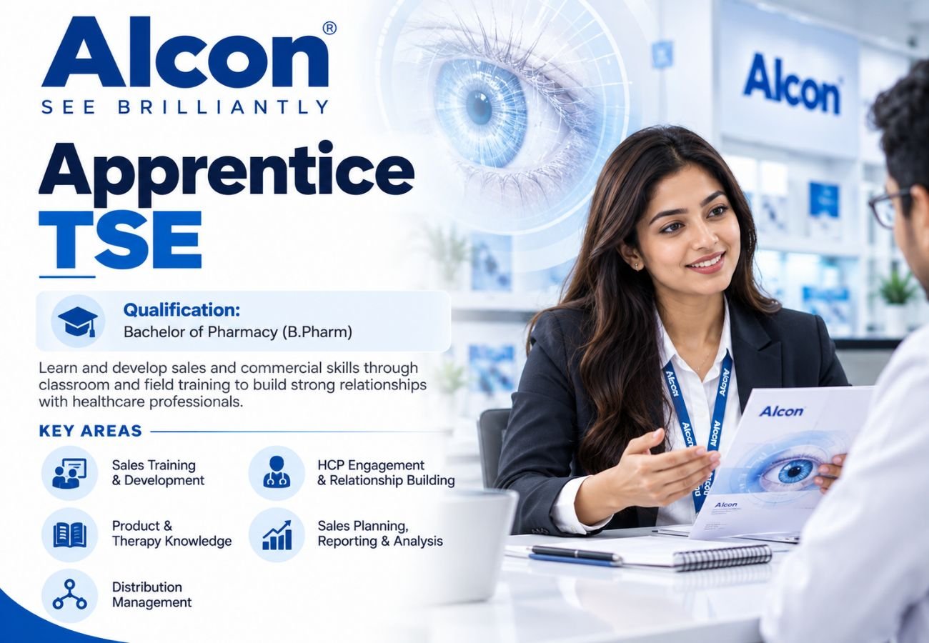 Alcon Hiring for Apprentice TSE | B.Pharm Freshers